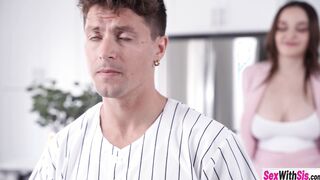 Stepsisters huge tits distracted stepbro