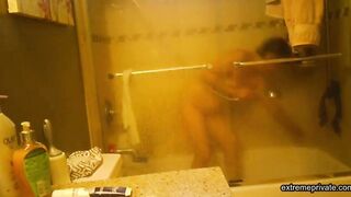 spying on my mature stepmom in the shower (asian)