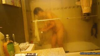 spying on my mature stepmom in the shower (asian)