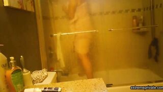 spying on my mature stepmom in the shower (asian)