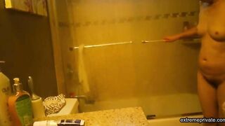 spying on my mature stepmom in the shower (asian)