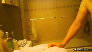 spying on my mature stepmom in the shower (asian)