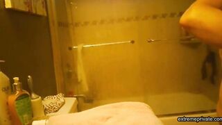 spying on my mature stepmom in the shower (asian)