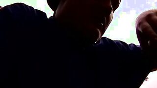 Chubby straight guy Chez enjoys fucking a raw black ass