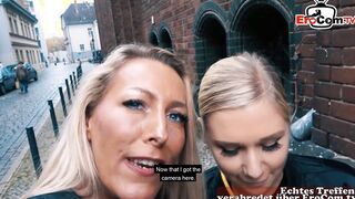 German lesbo real pick up date casting and plowed