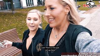 German lesbo real pick up date casting and plowed