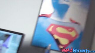 Tanya Cox looks hot in sexy lingerie while fucking nerdy guy