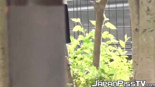 Panties become really wet after Japanese babe pisses herself