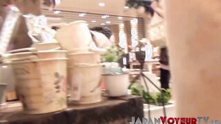 Japanese amateur babes filmed by sneaky voyeur