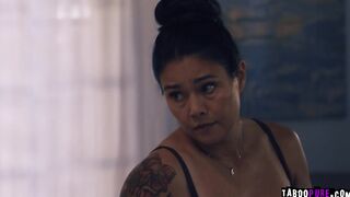 Stepmom getting aroused fomr seeing her stepson