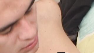 Latin twink gets his hole destroyed while masturbating hard