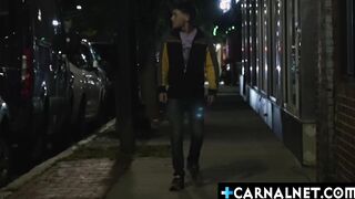 Stepdad shoot his load all over his stepson
