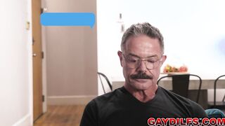 OMG! Son sees his dad getting a blowjob from his buddy!