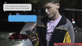 OMG! Son sees his dad getting a blowjob from his buddy!