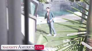 Blonde next door Anna Claire Clouds wishes next door would pound her twat