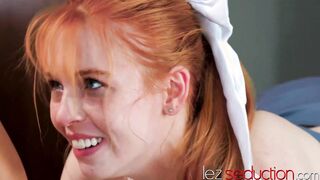 Redhead Madi Collins squirts with stepmom Charlie Phoenix