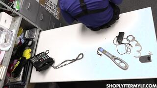 The security guard finds jewelry stuffed in her bra