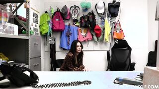 The security guard finds jewelry stuffed in her bra