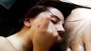 Big tits amateur Betty seduced and pounded by huge old cock