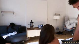 Step sisters Pragues five Gangbang
