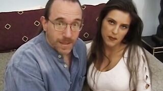 Young couples hot orgy with mature cock ends with cum facial