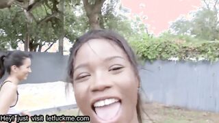 cumshot three hot teen sluts share one hard cock in many positions