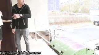 cumshot colleague catches lovers
