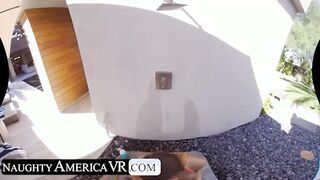 Brooklyn Chase shows of her gigantic boobs in VR