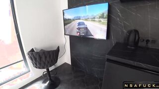 Gamer Girl Sucks Hard and Fucks Hard while Playing