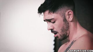 Loved how Reese big cock filled Nicos smooth hole
