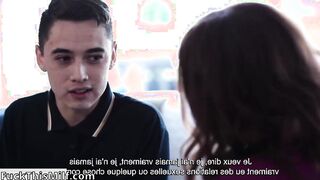 Busty MILF Natasha Nice Takes Her Cute Stepson's Anal Virginity! French Subtitles