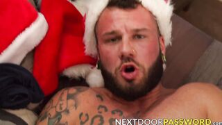 Tatted jock Johnny Hill hardcore breeds naughty stepbro Tristan Hunter
