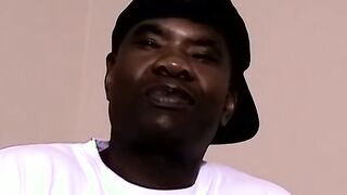Big black dude Chopsticks loves wanking his huge tool