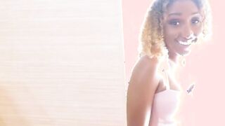 creampie oiled up ebony princess takes a rough dicking