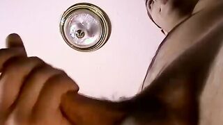 Straight guy Jake faps his cock and splashes on the camera
