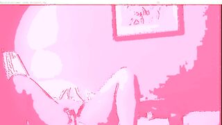 hot hot sex on the bed in pink screen