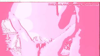 hot hot sex on the bed in pink screen