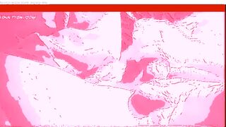 hot hot sex on the bed in pink screen
