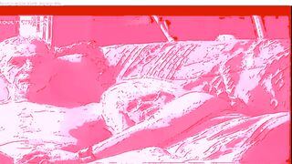 hot hot sex on the bed in pink screen