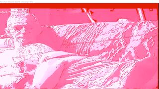 hot hot sex on the bed in pink screen