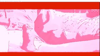 hot hot sex on the bed in pink screen