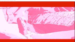 hot hot sex on the bed in pink screen