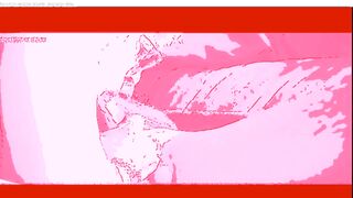 hot hot sex on the bed in pink screen