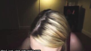 cumshot busty blonde step-mom fucks big dick son after work