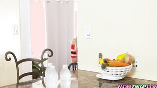 Foursome fucking with hot stepmoms London and Vic