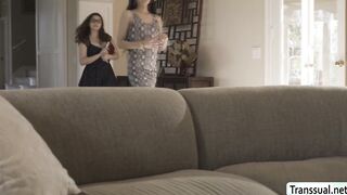 Nerd Geek Leana Lovings fucked by horny shemale