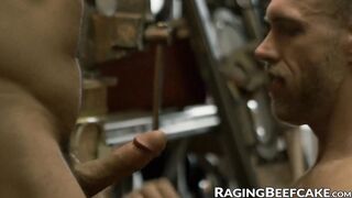 Sexy jock Cole Connor sucks a load out of Alex Mecum
