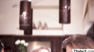 MILF Rory Knox gets double penetrated by two TS