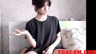 Femboy cam home video