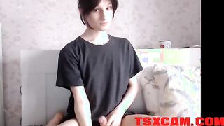 Femboy cam home video